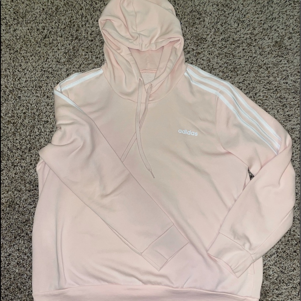 Pink hoodie from Adidas. Size L.
